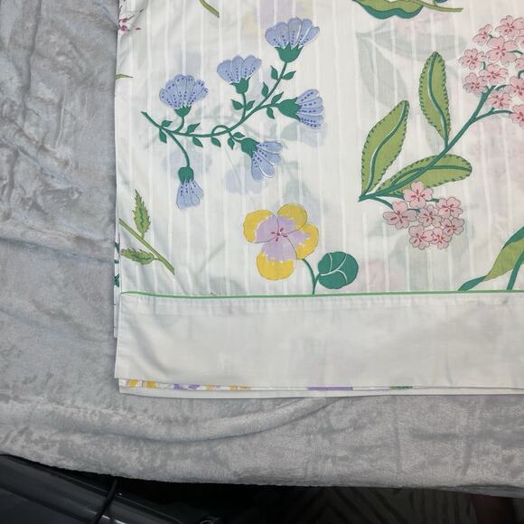 Barbara Brody For Martex Twin Flat Floral Percale Flat Bed Sheet Bright Color - Picture 5 of 7